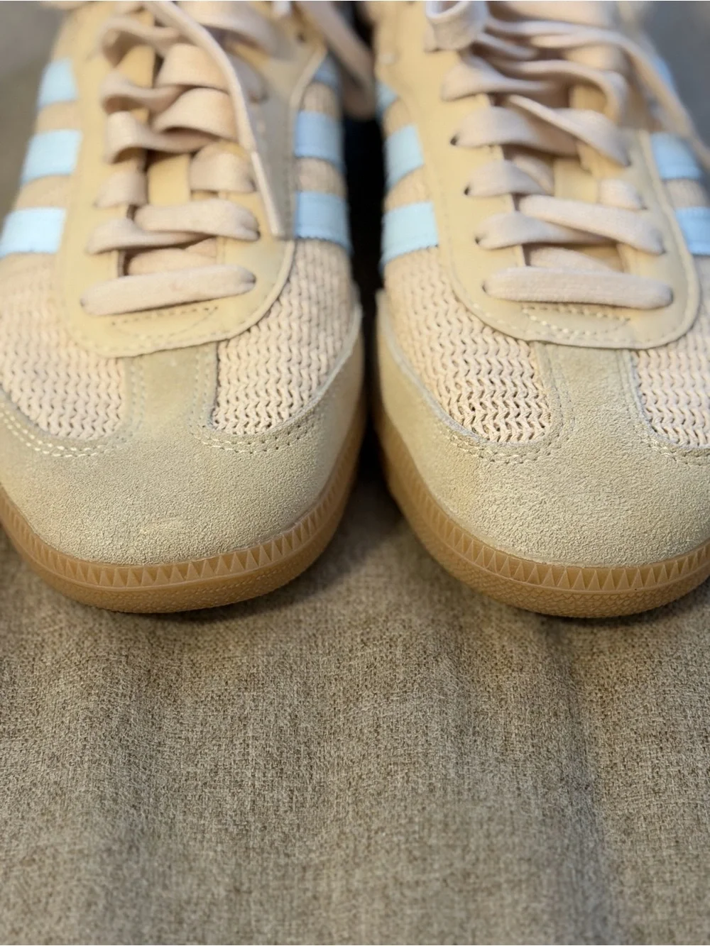 Adidas Samba OG Sneakers in Sand Strata Sky Tint. Size 7. Worn Once EUC - Picture 4 of 10